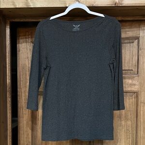 Charcoal Gray Women's Top